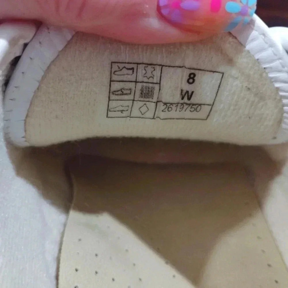 SAS Siesta Moccasins White Leather Nurse Career Soft Step Heel Sz 8 Wide - Picture 10 of 16
